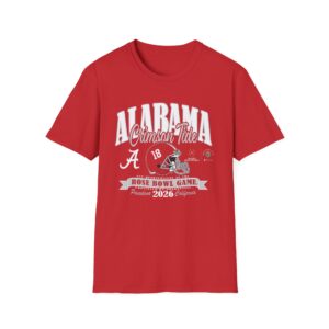 Alabama Crimson Tide football College Football Playoff 2026 Rose Bowl Shirt