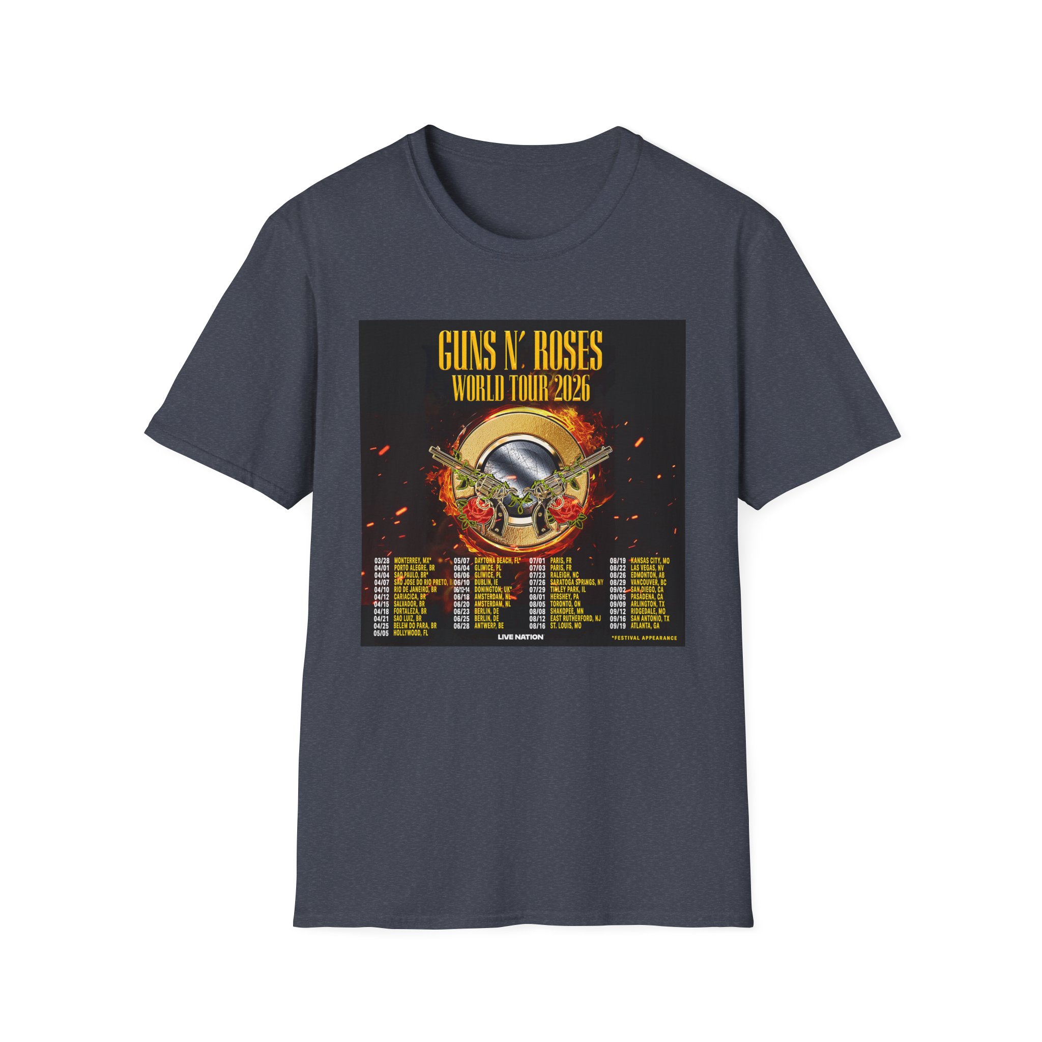 Guns N Roses World Tour 2026 Shirt - Image 7