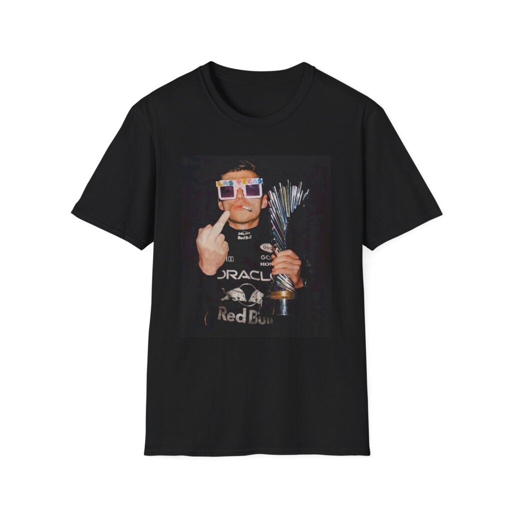 Max Verstappen Pink Lego Sunglasses Middle Finger Smoking Shirt