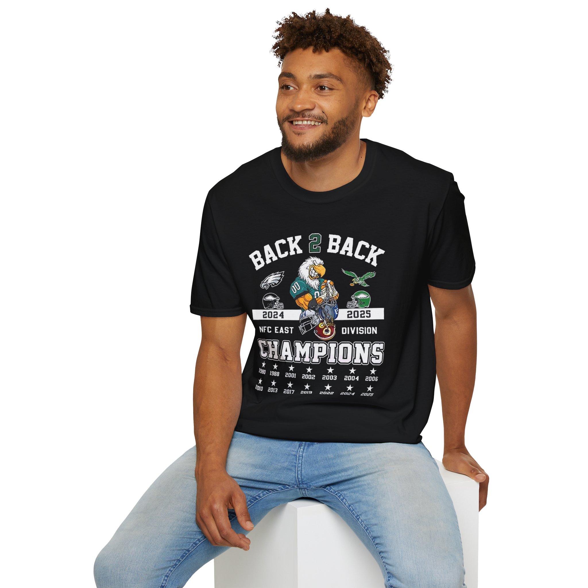 Philadelphia Eagles Back To Back East Division Champions 2025 Shirt - Image 4