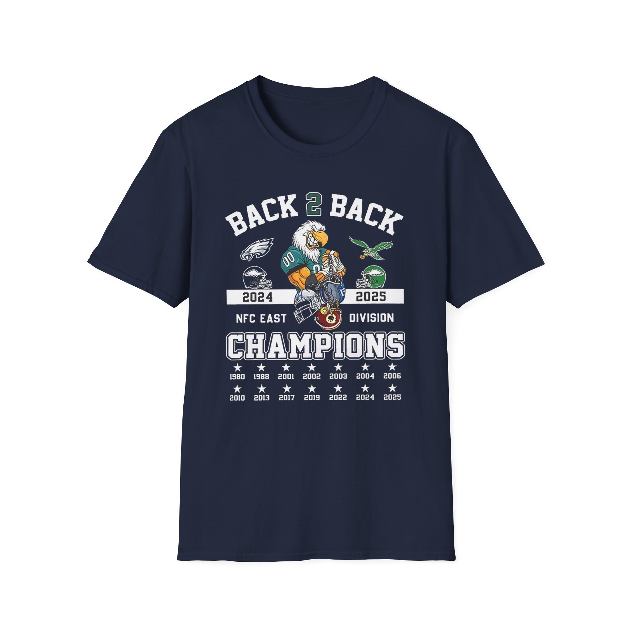 Philadelphia Eagles Back To Back East Division Champions 2025 Shirt - Image 5