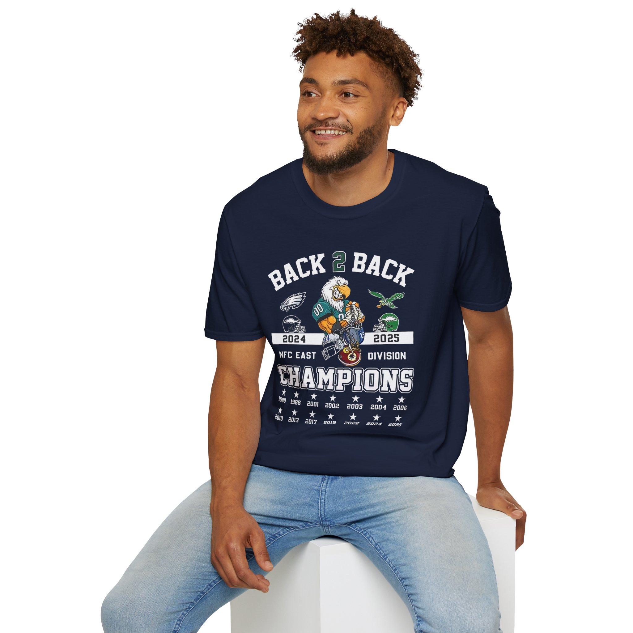 Philadelphia Eagles Back To Back East Division Champions 2025 Shirt - Image 8