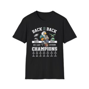 Philadelphia Eagles Back To Back East Division Champions 2025 Shirt