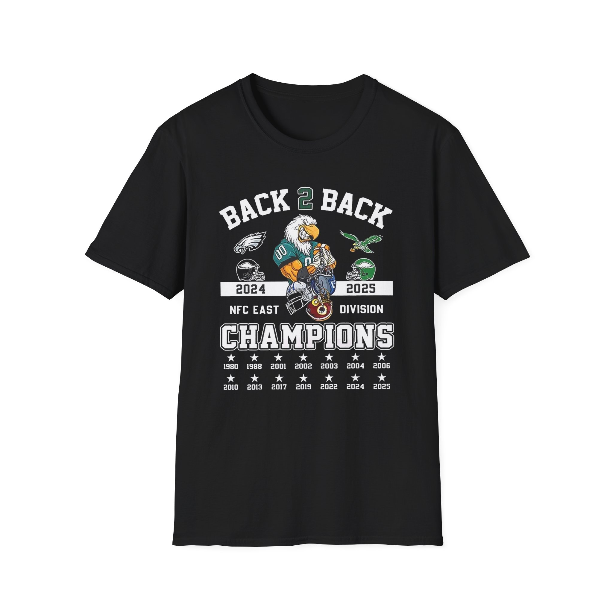 Philadelphia Eagles Back To Back East Division Champions 2025 Shirt